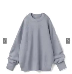 オーバーサイズ ライトブルーニットセーター 即購入1000円まで500円分値下げ