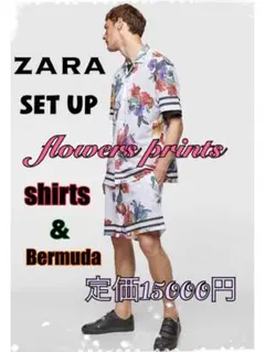 ♦️希少♦️ZARA セットアップ　リゾート　メッシュ　定価1.5万　花柄