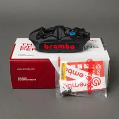 brembo艶ブラックアルマイトレッドロゴ 左右セット(チタンボルト