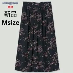 新品☆UNIQLO INES レーヨンギャザースカート Mサイズのサムネイル