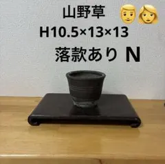 落款あり　山野草　植木鉢のサムネイル