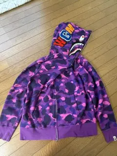 【完全正規品】シャーク パーカー Lサイズ BAPE エイプ 迷彩パープルカモ