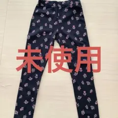 キッズ 花柄 レギンス 160cm ネイビーのサムネイル