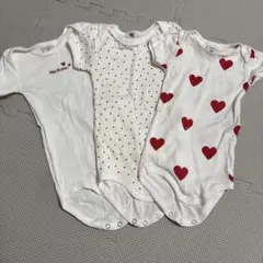 プチバトー　肌着　６m ３枚セット