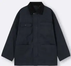 【GU新品未使用タグ付き】カバーオールジャケット　Sサイズ　黒BLACK