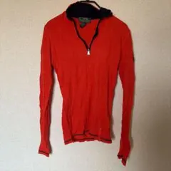 L-RL LAUREN ACTIVE 長袖Tシャツ オレンジ