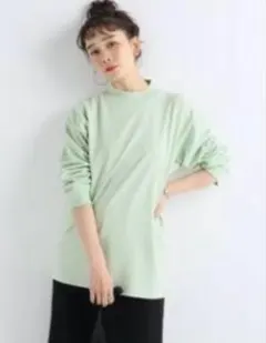 フルーツオブザルーム✨ジャーナルスタンダード✨ミントグリーンハイネックカットソー