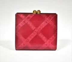 イヴサンローラン 折財布　赤　がま口　廃盤