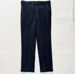 ユニクロ メンズ スラックス XL 85cm ブラック ストレッチ