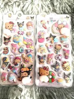ハローキティーぷくぷく3Dシール 2セット