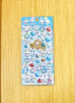 カミオジャパン　ぷくぷくあわわちゃん　プチドロップステッカー