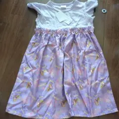 ディズニー　ラプンツェル　ワンピース　ノースリーブ　トップス　スカート