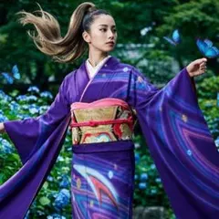 振袖　完全フルセット　23点　成人式　結婚式　前撮り　美品　青　ブルー　ネイビー