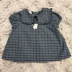 ファミリアチェック　ブラウス