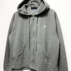 【珍品】20s ラルフローレン RalphLauren 短丈 ジップパーカー