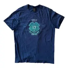USA 古着 ラッキーブランド 四つ葉 プリント Tシャツ L ネイビーのサムネイル