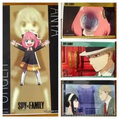 スパイファミリー　クリアビジュアルポスター　4枚セット