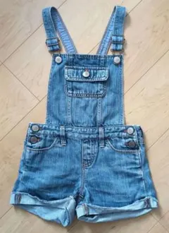 GapKids デニムショートパンツ オーバーオール ショートオール 130