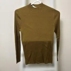 GU マスタードカラー 長袖ニット S