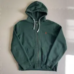 極美品！【希少Lサイズ】ポロバイラルフローレン　刺繍ロゴ　パーカー　フルジップ
