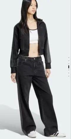 アディカラー　デニム　スリーストライプ　トラックパンツ