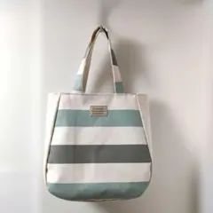 帆布　前ポケット付きトートバック　ハンドメイド
