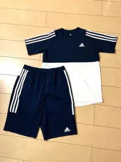 adidas アディダス Tシャツ ハーフパンツ セットアップ 160のサムネイル