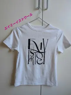 【9】美品　eimy istoire ロゴデザイン Tシャツ Fサイズ ホワイトのサムネイル