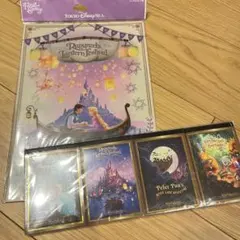 ファンタジースプリングス　メモ帳セット　ラプンツェルクリアファイル　ディズニー