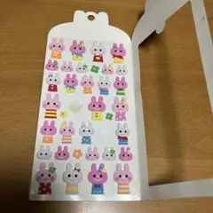 ウサギキャラクターシール