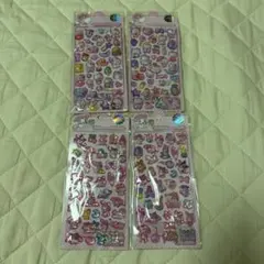 ハローキティ・マイメロ ボンボンドロップ シール4枚セット