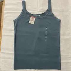 無印良品　タンクトップ 綿フライスニットソーのサムネイル