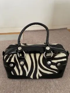 美品✨collection PRIVEE? ハラコ×レザー ショルダーバッグ - メルカリ