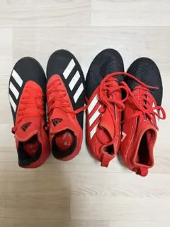 adidas サッカーシューズ レッド ブラック 18.3