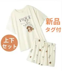 新品タグ付 ジェラートピケ DOG柄Tシャツ＆ハーフパンツセット - メルカリ
