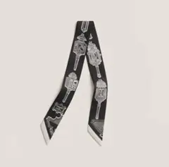 新品・未使用】エルメス ツイリー メルヴェイユーズ ランタンブラック