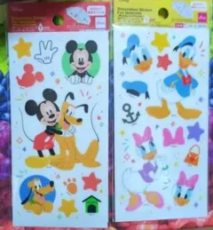 ミッキー＆フレンズ デコレーションシール　２点