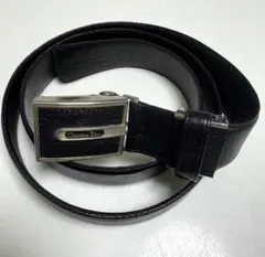 Christian Dior 黒 レザーベルト　ヴィンテージ