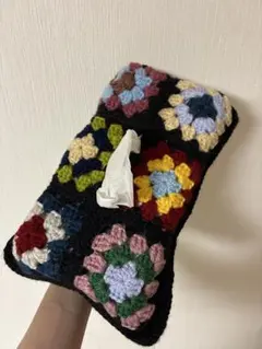⭐︎ゆうちゃん様専用】ティッシュカバー かぎ針編み グラニースクエア