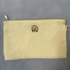 美品　IDEE POOL 刺繍入り ポーチ