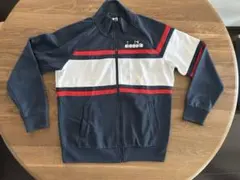【美品】diadora トラックジャケット ジャージ　Mサイズ　トリコロールのサムネイル