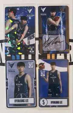 ☆25-26長崎ヴェルカ イ ヒョンジュン オンサイトカード 4枚セット☆