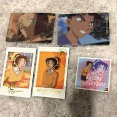 名探偵コナン　遠山和葉　服部平次　カード　ステッカー