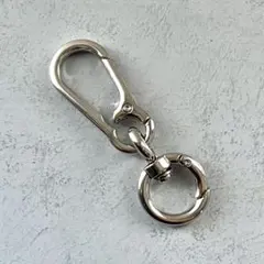 カラビナ　キーリング　シルバー　キーホルダー　アメカジ