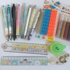 文房具セット　シャープペン／のり／マーカー　まとめ売り