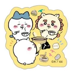 ちいかわ　ダイカットステッカー付きグミ3　10.ちいかわ＆ハチワレ＆シーサー