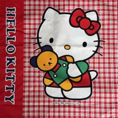 #3 ハローキティプリント生地　1990年代製平成2年製　平成レトロ