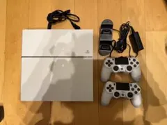 ps4本体 純正コントローラー2個　純正充電スタンド