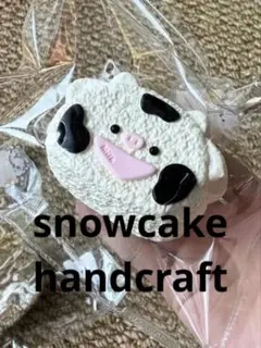 snowcake スクイーズ　牛トースト　ウシ　スノーケーキハンドクラフト