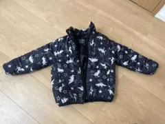 恐竜と星柄の中綿コート 100